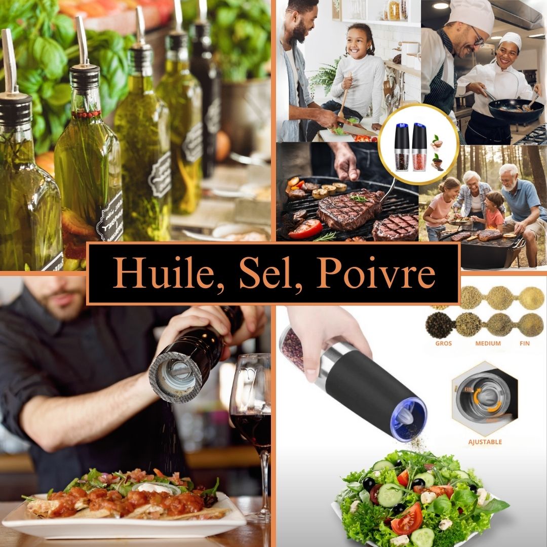 SEL, POIVRE ET HUILE